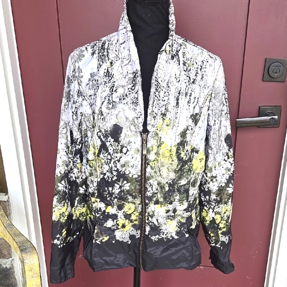 Christopher & Banks Floral Print Jacket with Zipper - Picture 1 of 6